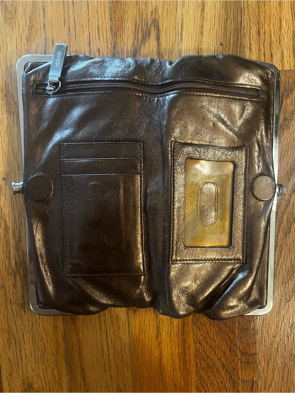 Vintage Hobo International Bronze Wallet - Picture 3 of 5